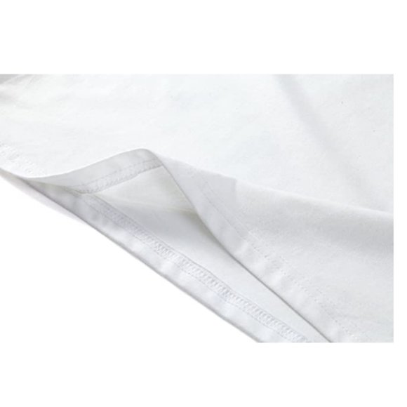 Women Short Sleeve Lips Print Off Shoulder T-Shirt - Picture 5 of 7